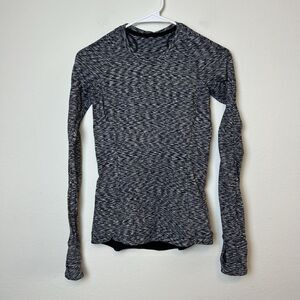Lululemon Shirt Women’s 4 Gray It's Rulu Run Long Sleeve Performance Gym Workout
